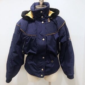 Vintage Obermeyer navy blue ski jacket size 8